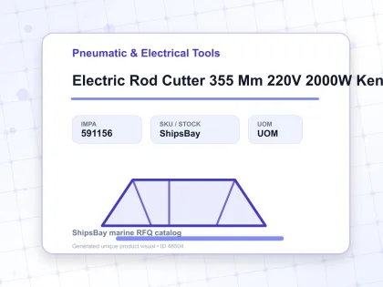 Electric Rod Cutter 355 Mm 220V 2000W Kenpo - Pneumatic & Electrical Tools - IMPA 591156