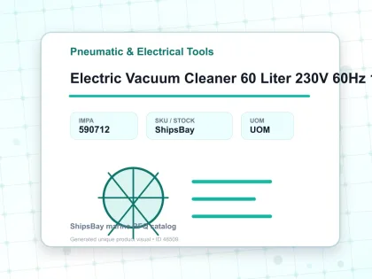 Electric Vacuum Cleaner 60 Liter 230V 60Hz 1400W - Pneumatic & Electrical Tools - IMPA 590712