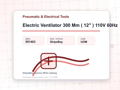 Electric Ventilator 300 Mm ( 12″ ) 110V 60Hz - Pneumatic & Electrical Tools - IMPA 591403