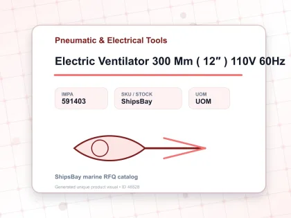 Electric Ventilator 300 Mm ( 12″ ) 110V 60Hz - Pneumatic & Electrical Tools - IMPA 591403