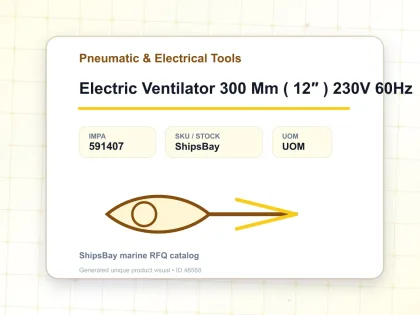 Electric Ventilator 300 Mm ( 12″ ) 230V 60Hz - Pneumatic & Electrical Tools - IMPA 591407