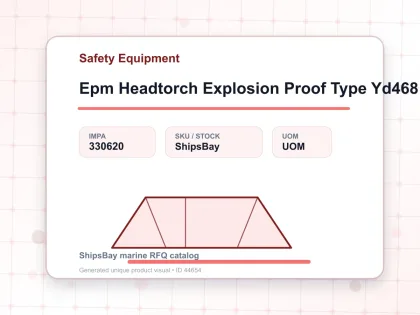 Epm Headtorch Explosion Proof Type Yd468 Ip 65 - Safety Equipment - IMPA 330620