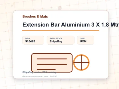Extension Bar Aluminium 3 X 1,8 Mtr - Brushes & Mats - IMPA 510493