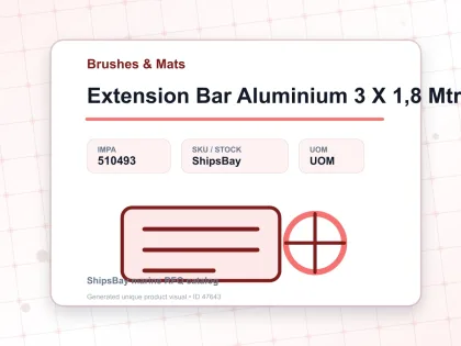Extension Bar Aluminium 3 X 1,8 Mtr - Brushes & Mats - IMPA 510493
