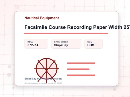 Facsimile Course Recording Paper Width 257 Mm Od 50 Mm - Nautical Equipment - IMPA 372714
