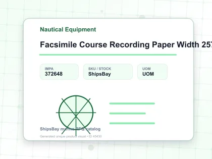 Facsimile Course Recording Paper Width 257 Mm Od 50 Mm - Nautical Equipment - IMPA 372648