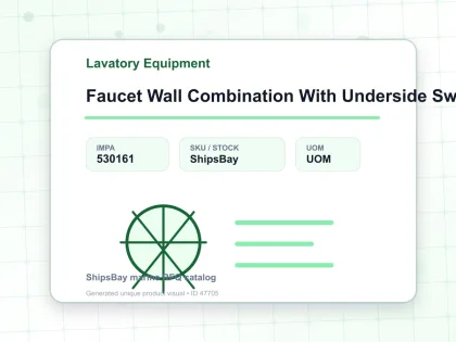 Faucet Wall Combination With Underside Swivel Spout 13 Mm (1/2) - Lavatory Equipment - IMPA 530161