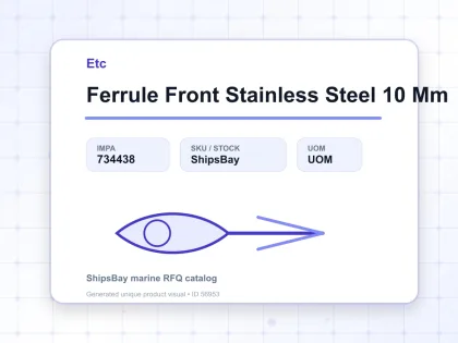 Ferrule Front Stainless Steel 10 Mm - Etc - IMPA 734438