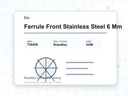 Ferrule Front Stainless Steel 6 Mm - Etc - IMPA 734436