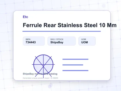 Ferrule Rear Stainless Steel 10 Mm - Etc - IMPA 734443