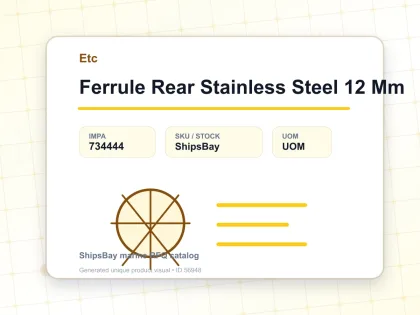 Ferrule Rear Stainless Steel 12 Mm - Etc - IMPA 734444