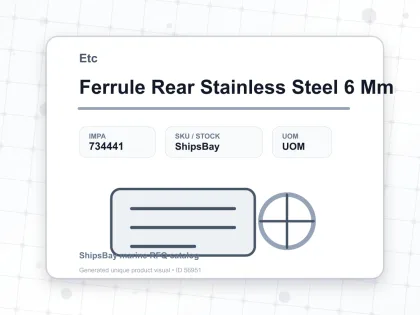 Ferrule Rear Stainless Steel 6 Mm - Etc - IMPA 734441