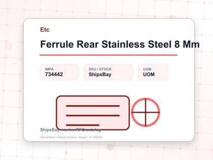 Ferrule Rear Stainless Steel 8 Mm - Etc - IMPA 734442