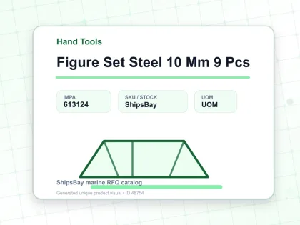 Figure Set Steel 10 Mm 9 Pcs - Hand Tools - IMPA 613124