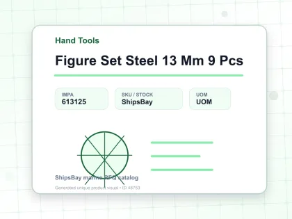 Figure Set Steel 13 Mm 9 Pcs - Hand Tools - IMPA 613125
