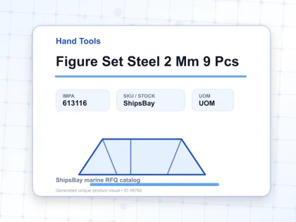 Figure Set Steel 2 Mm 9 Pcs - Hand Tools - IMPA 613116