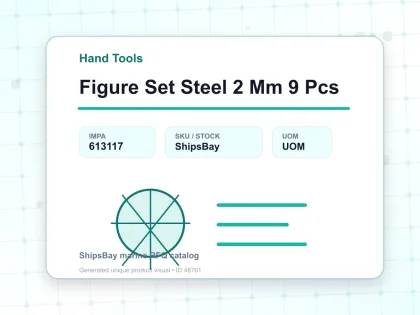 Figure Set Steel 2 Mm 9 Pcs - Hand Tools - IMPA 613117