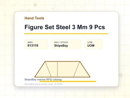 Figure Set Steel 3 Mm 9 Pcs - Hand Tools - IMPA 613118