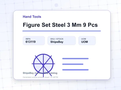 Figure Set Steel 3 Mm 9 Pcs - Hand Tools - IMPA 613119