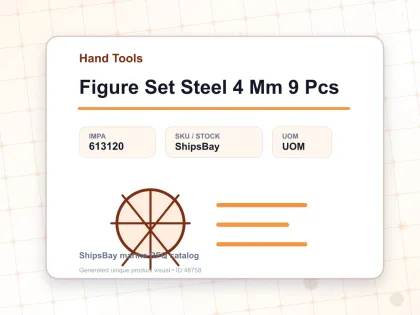 Figure Set Steel 4 Mm 9 Pcs - Hand Tools - IMPA 613120