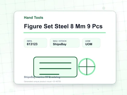 Figure Set Steel 8 Mm 9 Pcs - Hand Tools - IMPA 613123