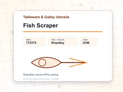 Fish Scraper - Tableware & Galley Utensils - IMPA 172372
