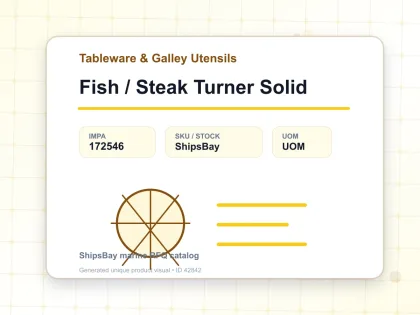 Fish / Steak Turner Solid - Tableware & Galley Utensils - IMPA 172546