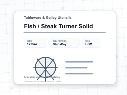 Fish / Steak Turner Solid - Tableware & Galley Utensils - IMPA 172547