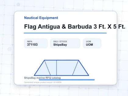Flag Antigua & Barbuda 3 Ft. X 5 Ft. - Nautical Equipment - IMPA 371103