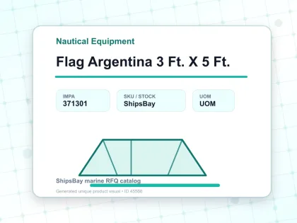 Flag Argentina 3 Ft. X 5 Ft. - Nautical Equipment - IMPA 371301