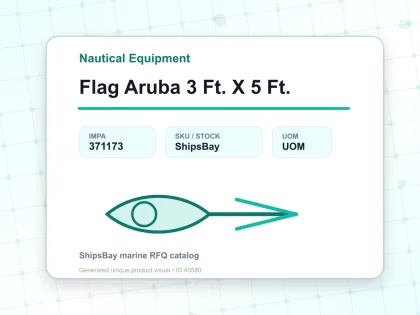Flag Aruba 3 Ft. X 5 Ft. - Nautical Equipment - IMPA 371173