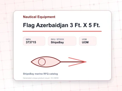 Flag Azerbaidjan 3 Ft. X 5 Ft. - Nautical Equipment - IMPA 373715