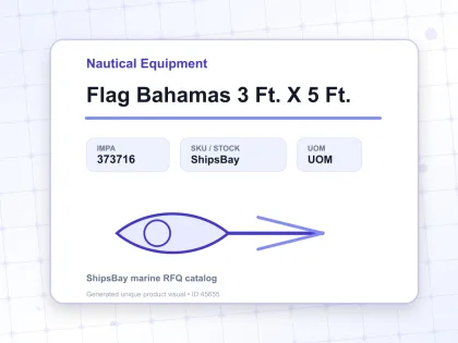Flag Bahamas 3 Ft. X 5 Ft. - Nautical Equipment - IMPA 373716