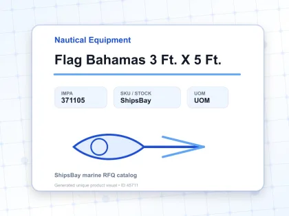 Flag Bahamas 3 Ft. X 5 Ft. - Nautical Equipment - IMPA 371105