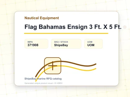 Flag Bahamas Ensign 3 Ft. X 5 Ft. - Nautical Equipment - IMPA 371908