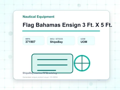 Flag Bahamas Ensign 3 Ft. X 5 Ft. - Nautical Equipment - IMPA 371907