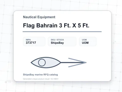 Flag Bahrain 3 Ft. X 5 Ft. - Nautical Equipment - IMPA 373717