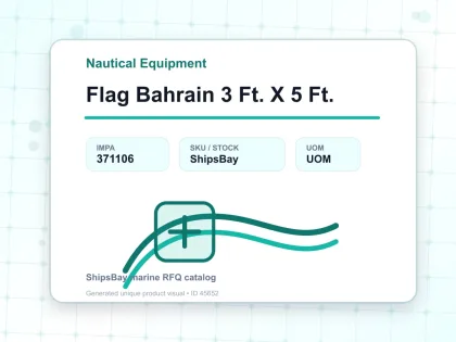 Flag Bahrain 3 Ft. X 5 Ft. - Nautical Equipment - IMPA 371106