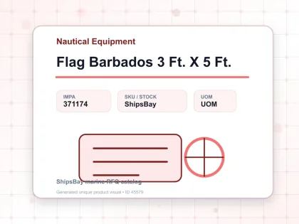 Flag Barbados 3 Ft. X 5 Ft. - Nautical Equipment - IMPA 371174