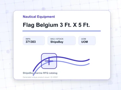 Flag Belgium 3 Ft. X 5 Ft. - Nautical Equipment - IMPA 371303