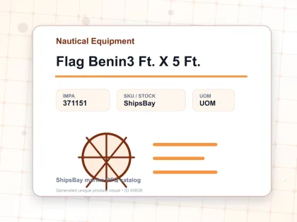 Flag Benin3 Ft. X 5 Ft. - Nautical Equipment - IMPA 371151