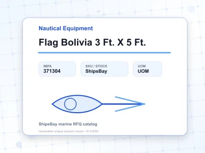 Flag Bolivia 3 Ft. X 5 Ft. - Nautical Equipment - IMPA 371304