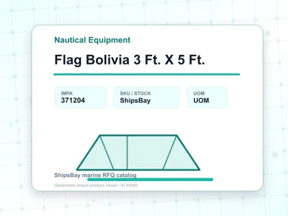 Flag Bolivia 3 Ft. X 5 Ft. - Nautical Equipment - IMPA 371204