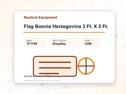 Flag Bosnia Herzegovina 3 Ft. X 5 Ft. - Nautical Equipment - IMPA 371109