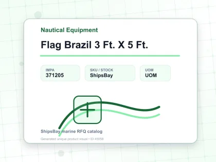 Flag Brazil 3 Ft. X 5 Ft. - Nautical Equipment - IMPA 371205