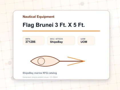 Flag Brunei 3 Ft. X 5 Ft. - Nautical Equipment - IMPA 371286