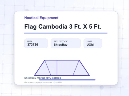 Flag Cambodia 3 Ft. X 5 Ft. - Nautical Equipment - IMPA 373736