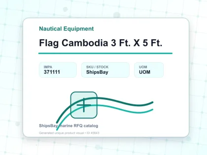 Flag Cambodia 3 Ft. X 5 Ft. - Nautical Equipment - IMPA 371111