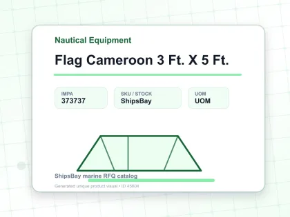 Flag Cameroon 3 Ft. X 5 Ft. - Nautical Equipment - IMPA 373737