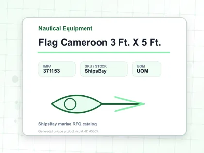 Flag Cameroon 3 Ft. X 5 Ft. - Nautical Equipment - IMPA 371153